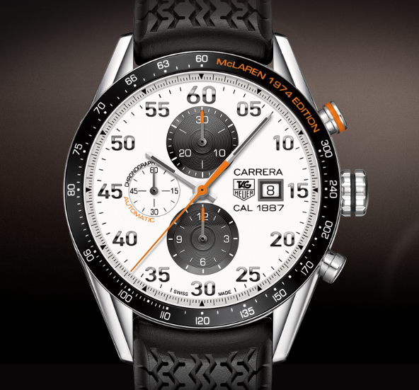 tag heuer carrera calibre 1887 mclaren 1974 edition