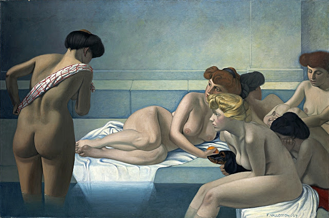Félix Vallotton - il bagno turco - arte - nudi femminili