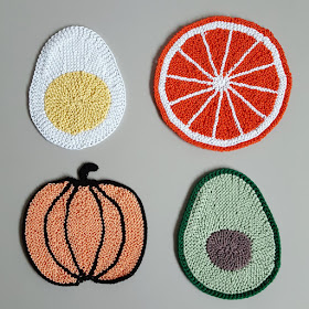 Food-themed potholders - Knitting and so on