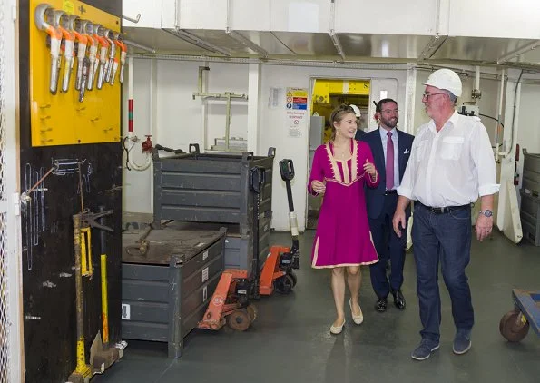 Prince Guillaume and Princess Stephanie visited Dubai Chamber of Commerce, Expo 2020 Dubai construction site and Dubai harbour