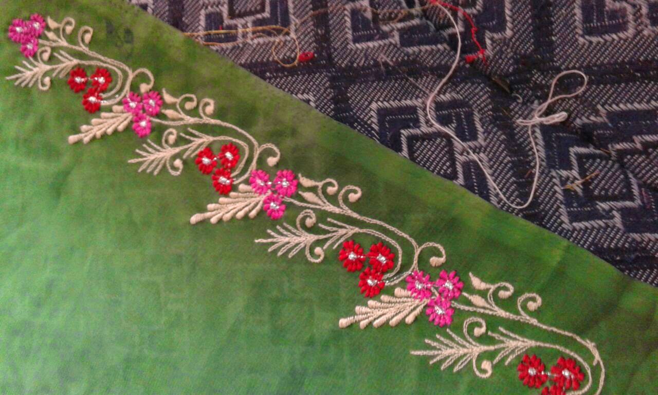 Tajembreddings Embroidery Design For Saree and Dress