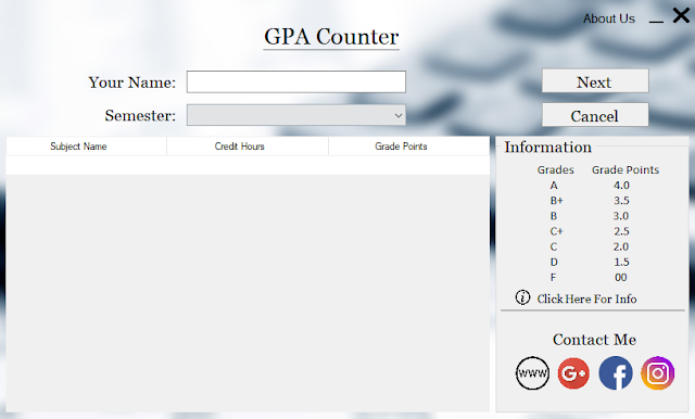 GPA Counter - GPA Calculator