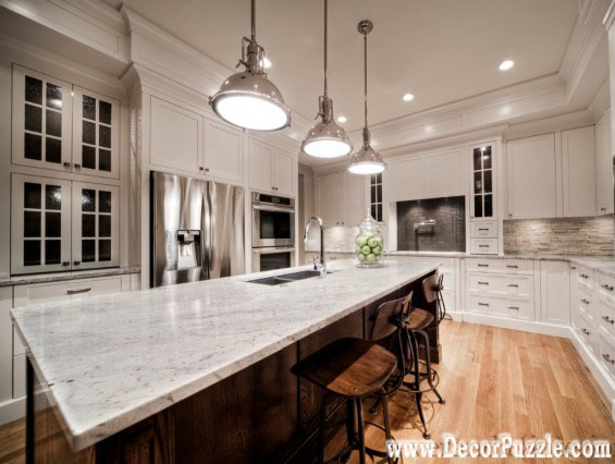 Fantasy Of River White Granite Countertops And Interiors