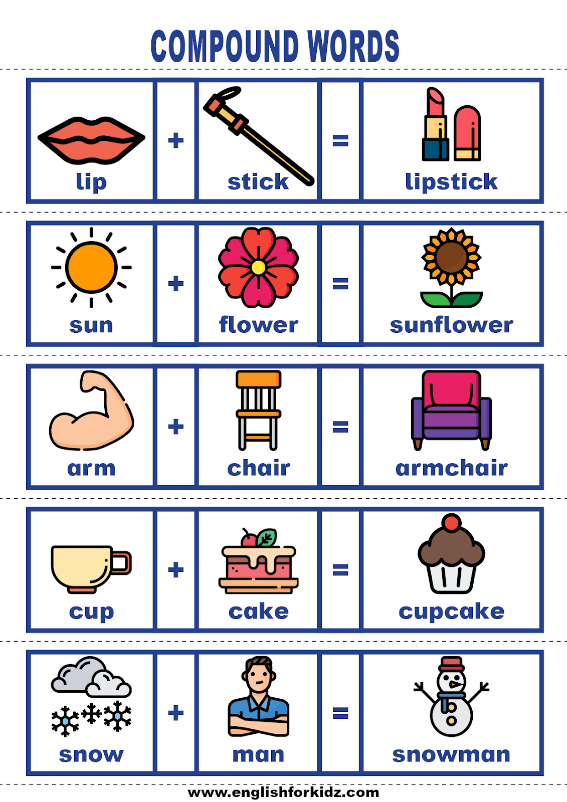 Vocabulary Cards: Compound Words