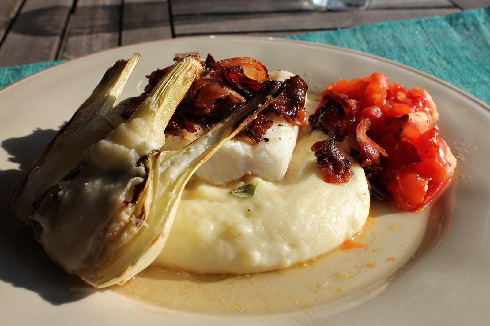 favoritter... om mat og reiser: torsk sprø bacon og parmesan gratinert fennikel