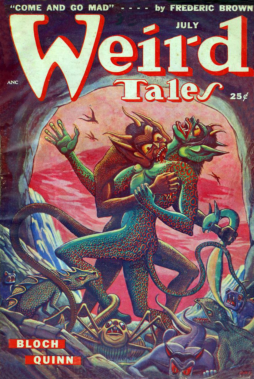 Tellers Of Weird Tales Monsters Alone On The Cover Of Weird Tales