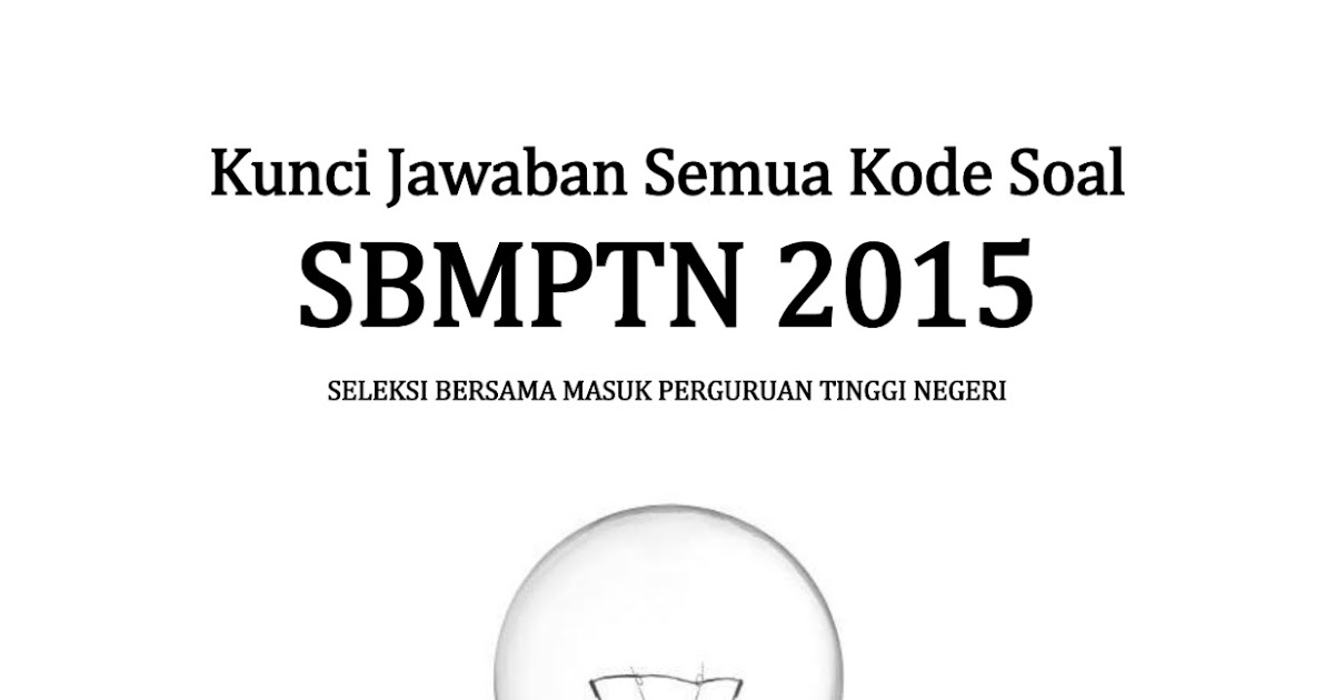 SOAL SBMPTN SOSHUM 2015 DAN PEMBAHASAN PDF