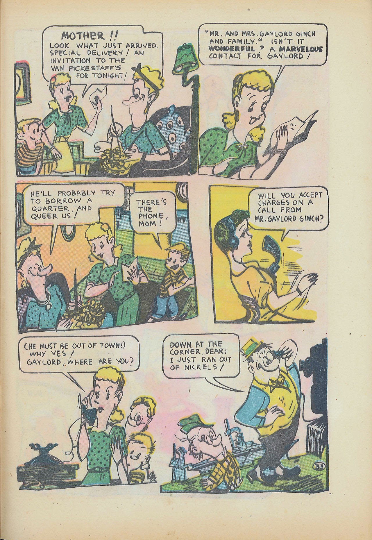 Read online Milt Gross Funnies comic -  Issue #1 - 35