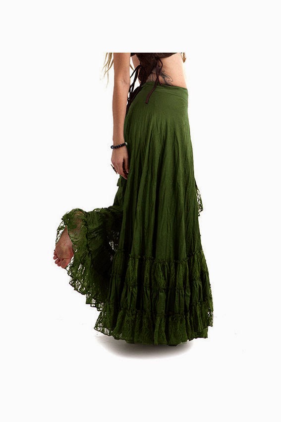 Style Know Hows: LONG GYPSY SKIRT, flamenco skirt, long wrap skirt ...