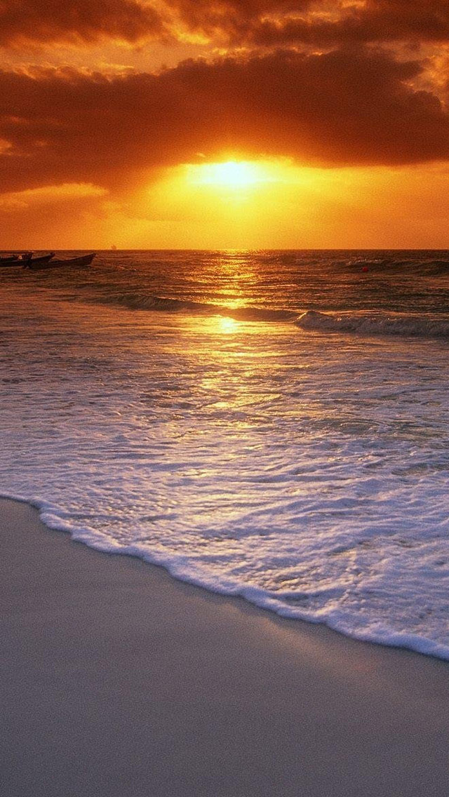 Free Download Ocean Beach Sunset HD iPhone 5 Wallpapers - Part One | Free HD Wallpapers for Your