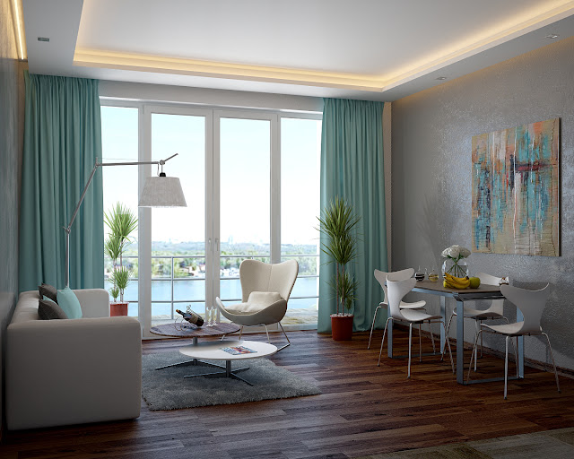 Дизайн интерьера в Киеве Riviera riverside. Interior design in Kiev.