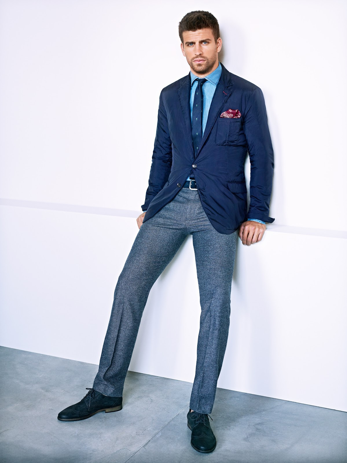 men's styling: H.E. by Mango AW12 Collection with Gerard Pique
