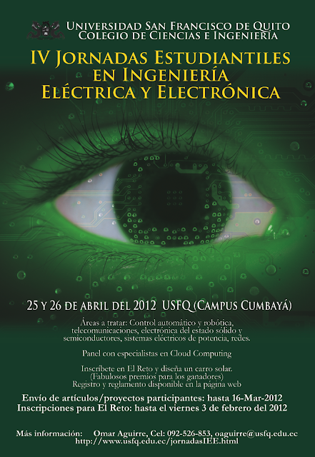 IV Jornadas Estudiantiles en Ingeniería Eléctrica y Electrónica. 25 y 26 de Abril