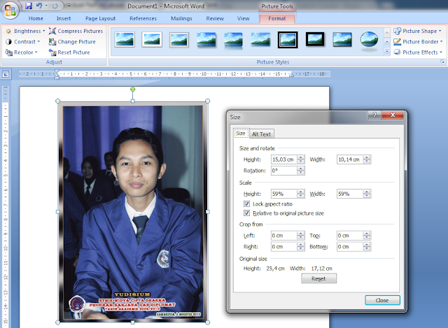 Cara Buat Pasfoto Ukuran 2x3 3x4 Dan 4x6 Di Ms Word Dengan Mudah Mastimon Com