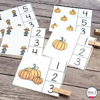 Fall Clip Cards