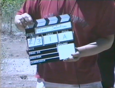 Claqueta del primer plano rodado donde se lee el título provisional del episodio: "Natural Selection".