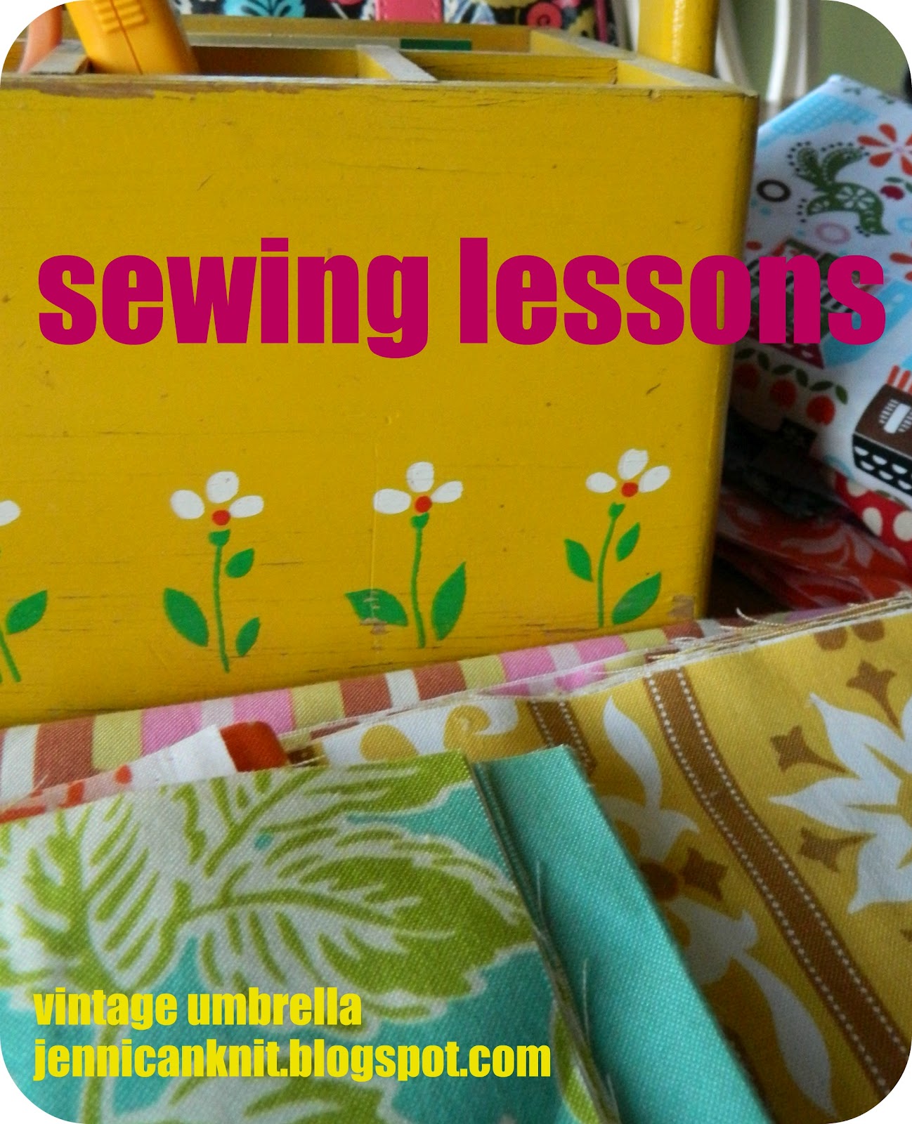 the vintage umbrella: sewing lessons
