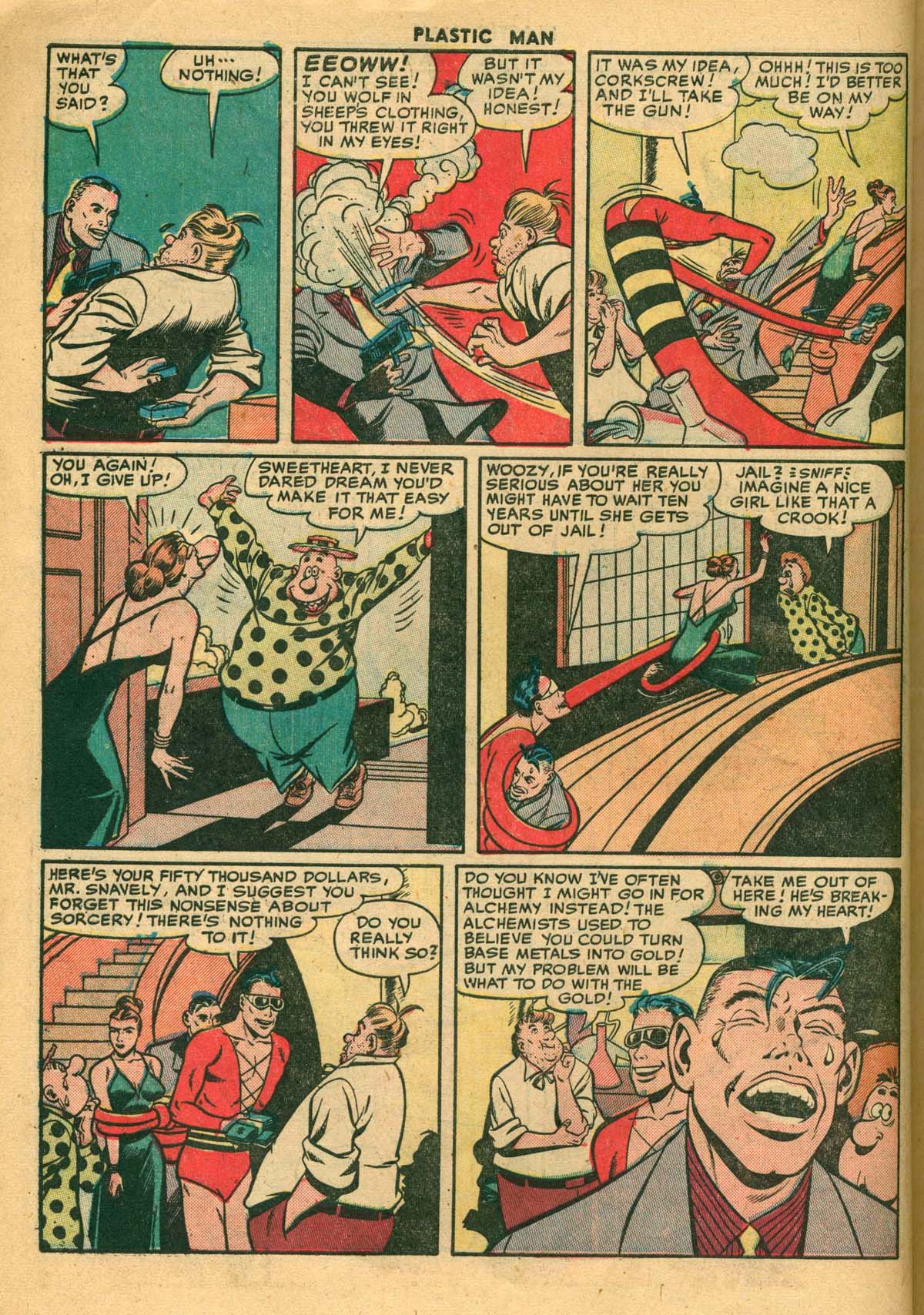 Read online Plastic Man (1943) comic -  Issue #27 - 14