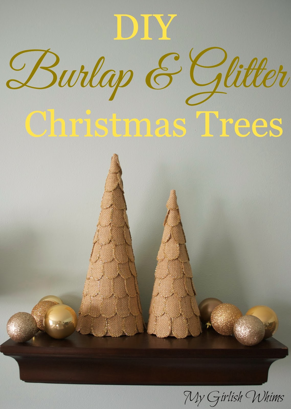 How to Make Burlap Christmas Trees