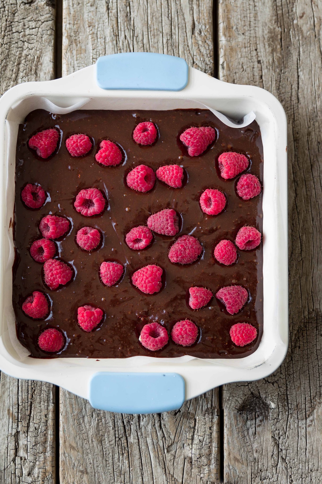 Milk and Honey Chocolate and Raspberry Brownies