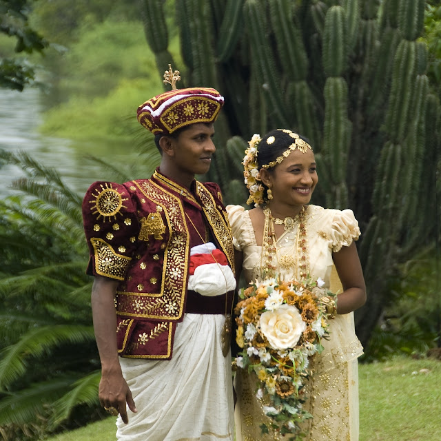 Local style Wedding costumes of Sri Lanka