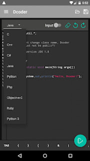 تحميل تطبيق Dcoder, Compiler IDE :Code & Programming on mobile v1.7.19 (Pro) Apk