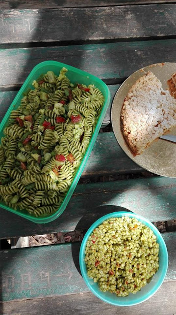 fusilli al pesto, patate e fagiolino