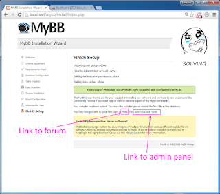 Install MyBB 1.8.7  forum on Windows 7 with XAMPP tutorial 20