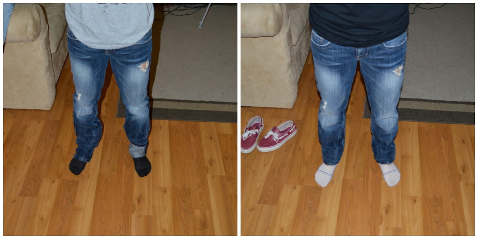 Here are some before and after views of one of the pairs.