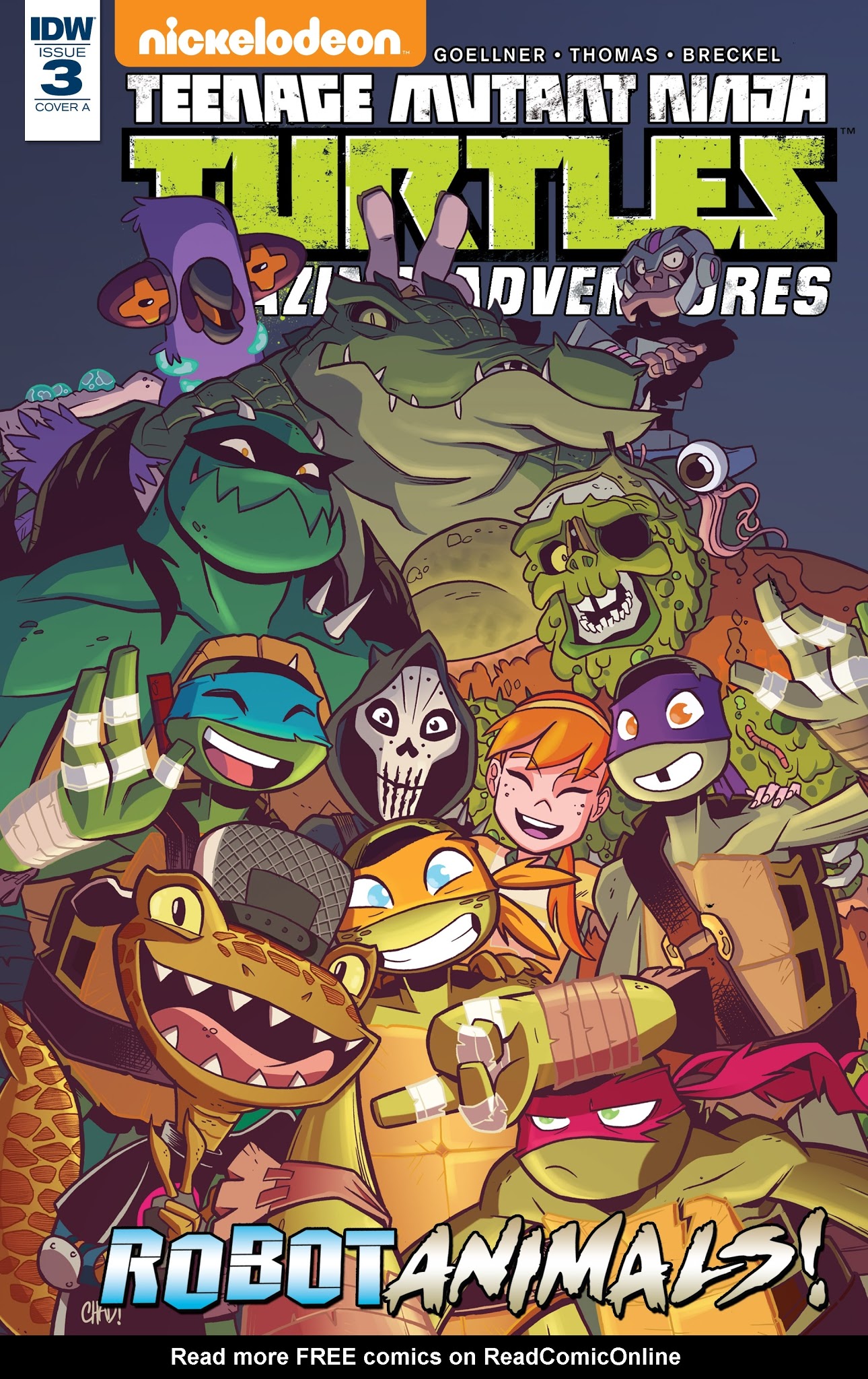 Read online Teenage Mutant Ninja Turtles Amazing Adventures: Robotanimals comic -  Issue #3 - 1