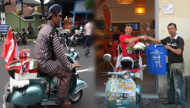 MANTAP JIWA..!!! Keliling Benua Asia  Eropa Dengan Vespa Tua Hanya Berbekal Ini