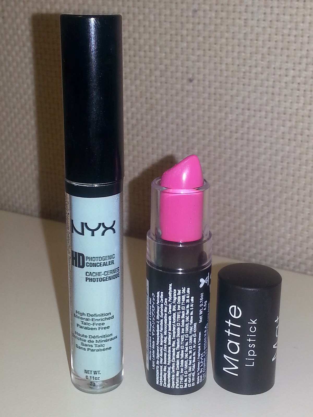 2 Girls 1 Beauty Blog Nyx HD Photogenic Concealer & Matte Lipstick