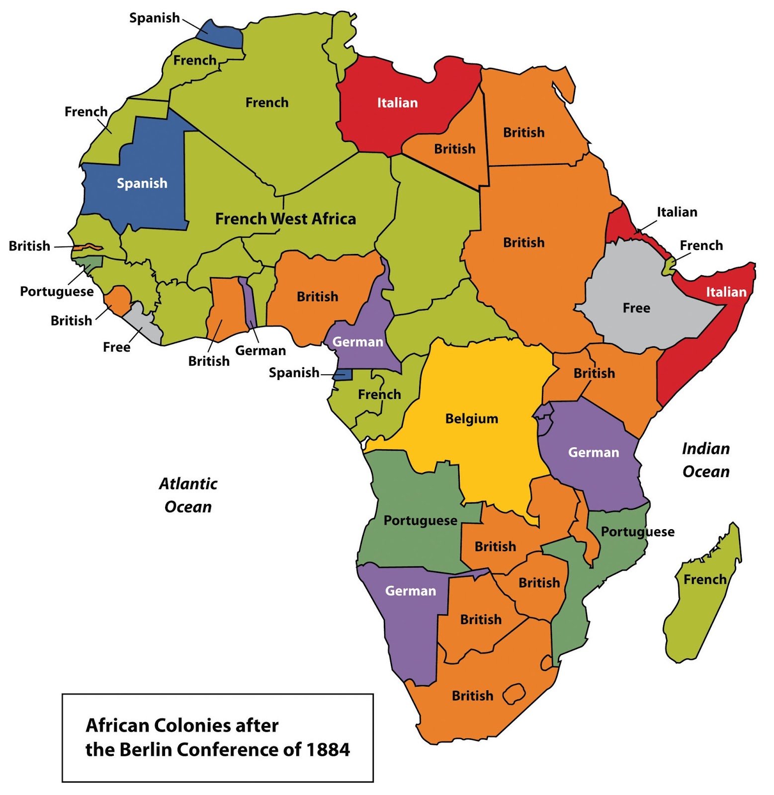 Atlas Of The Colonization And Decolonization Of Africa Vivid Maps