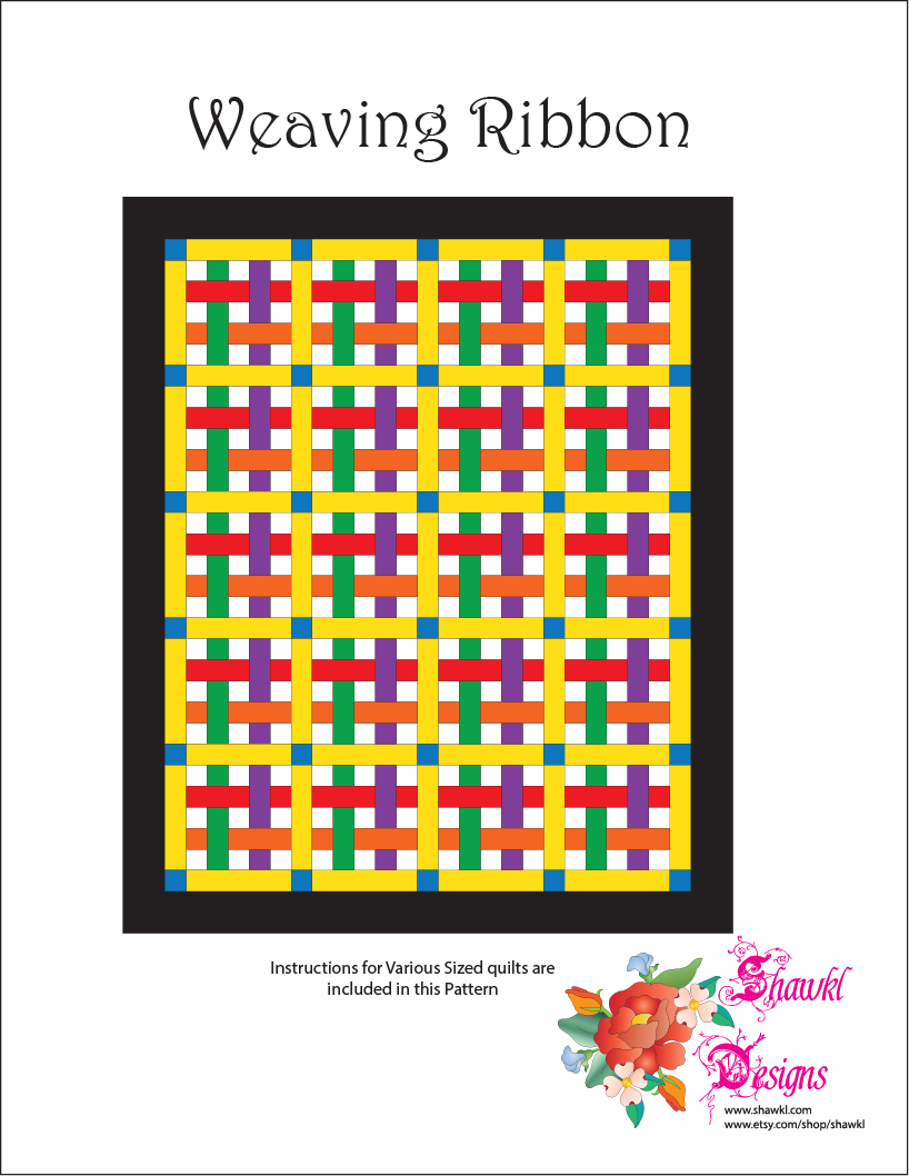 Shawkl Designs Weaving Ribbons Quilt Pattern