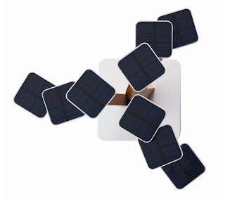 Interesante cargador solar para teléfonos móviles.