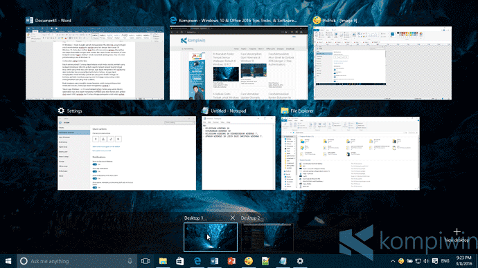 virtual desktop di windows 10