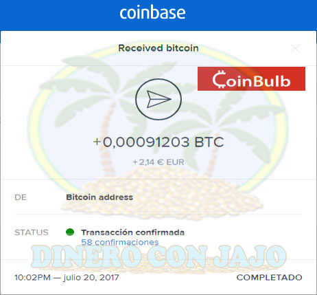 0.00091203 BTC Coinbase