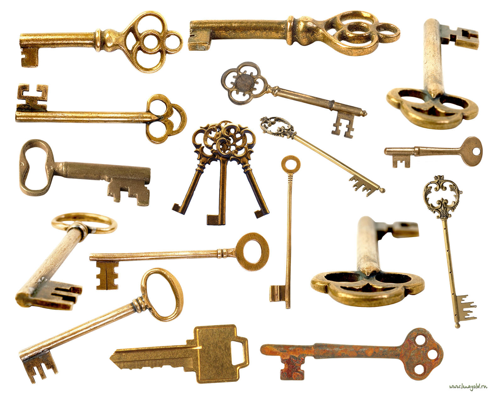 Несколько открытых ключей. Связка ключей. Ключ дверной. Красивый старинный ключ. Ключик от замка.