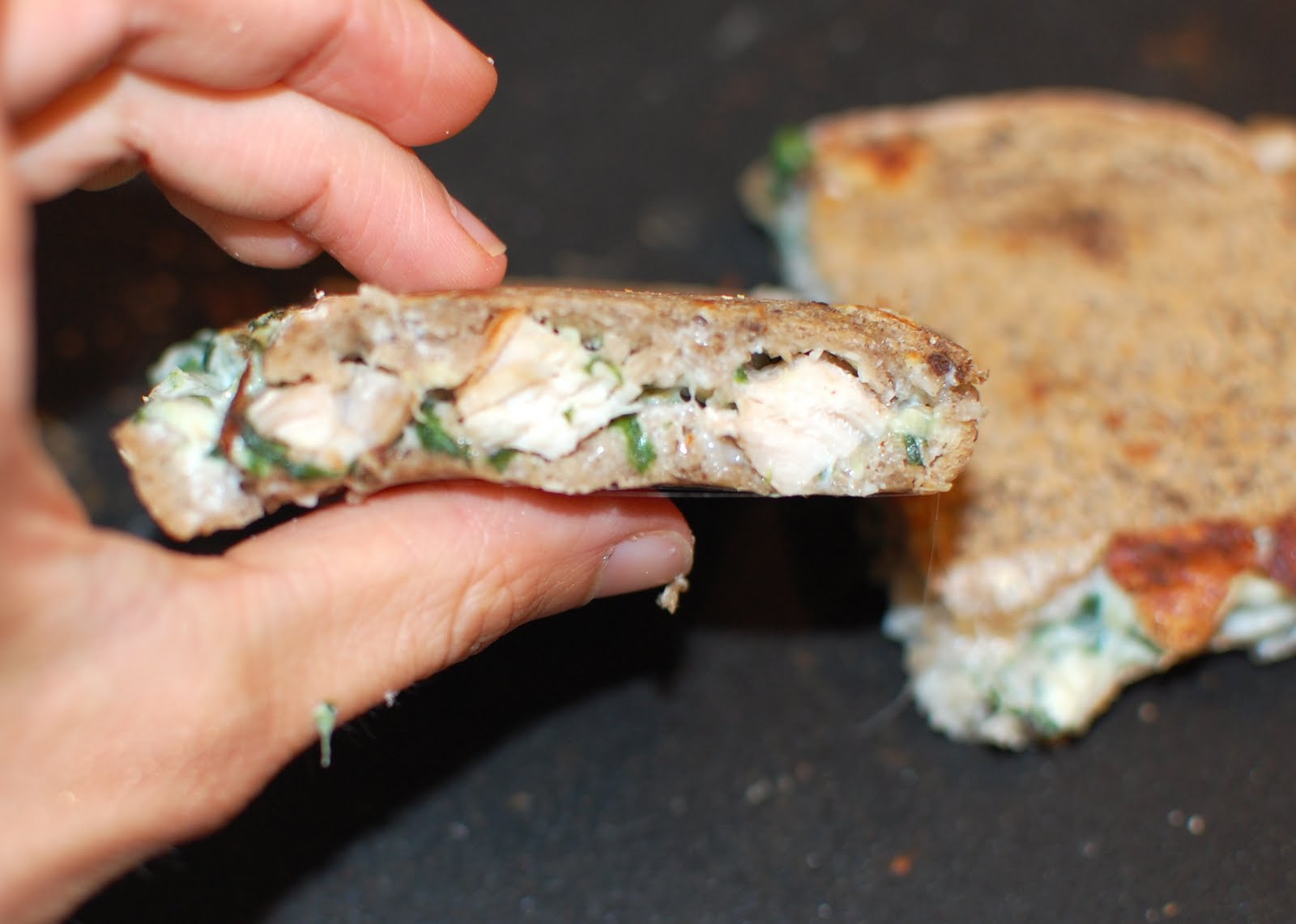 The Copycat Crafter Chicken, Spinach & Artichoke Panini