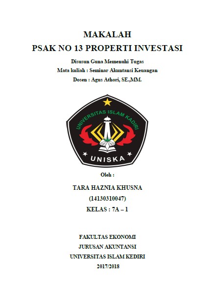Parenicepos Makalah Psak 13 Revisi 2015 Properti Investasi Tara Haznia Khusna