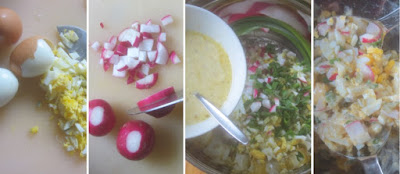 Zubereitung Eiersalat mit Radieschen und Schnittlauch, Eiersalat mit Schnittlauch selber machen