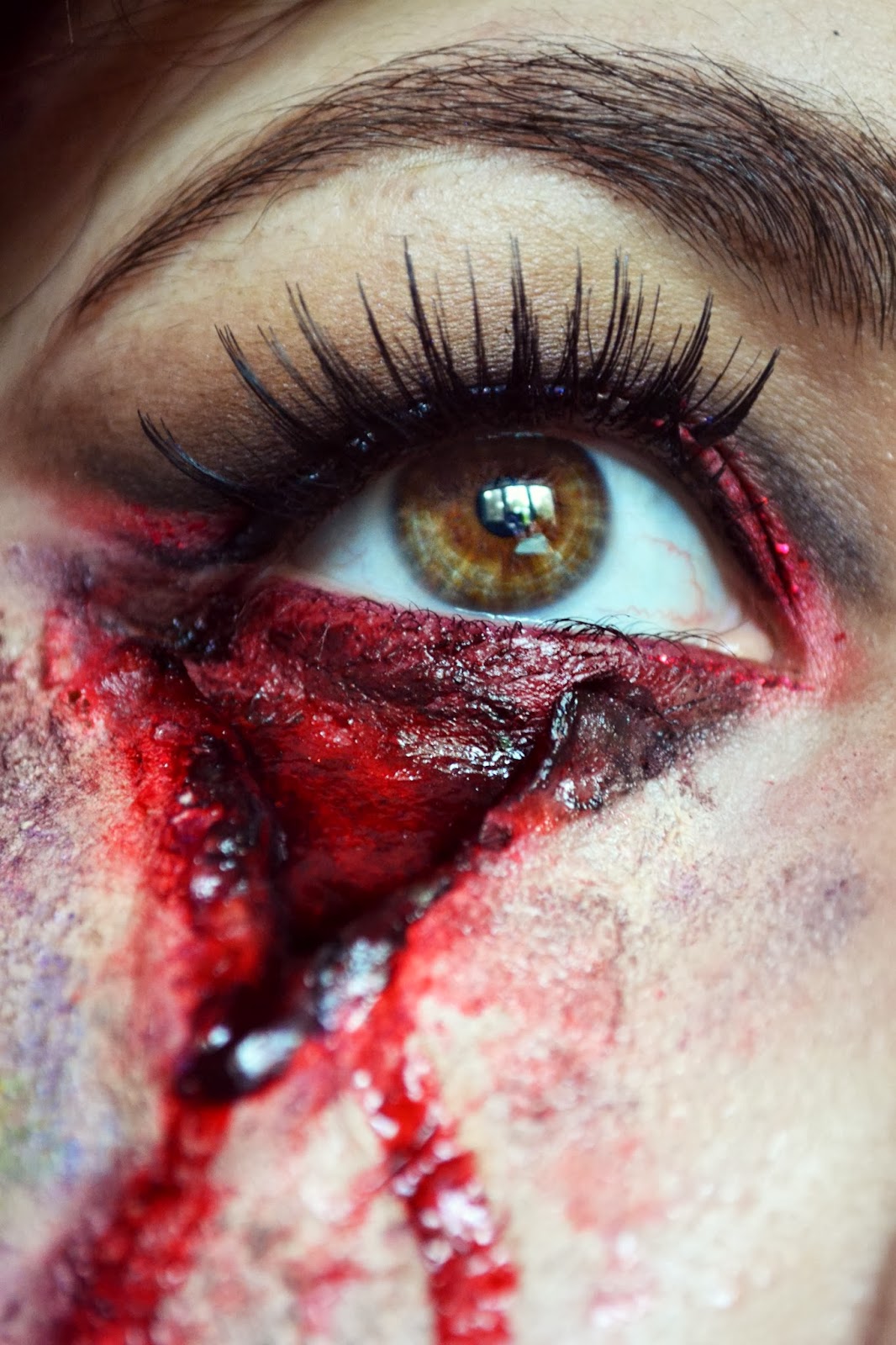 Halloween Bloody Eye Makeup Theme