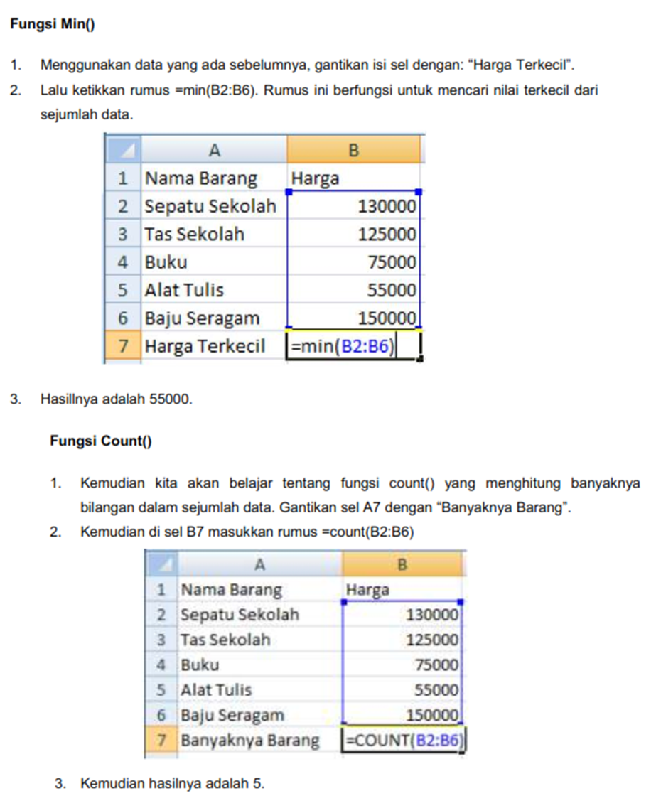 MATERI TIK KELAS XI SEMESTER 2 &quot;MODUL 6 EXCEL&quot;