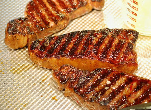 Sous Vide Miso-Soy Strip Loin Steak. Photo by Greg Hudson