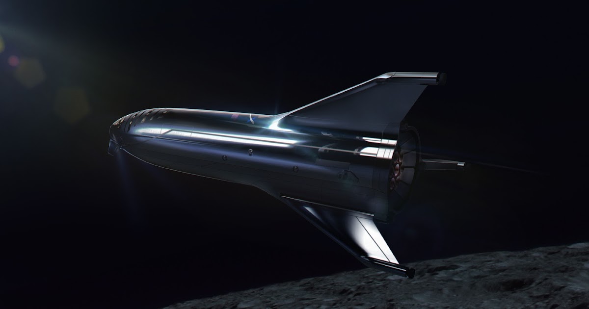 SpaceX dearMoon Starship orbiting the Moon by Gravitation