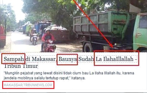Sampah di Makassar Baunya Sudah La Ilaaha Illallah