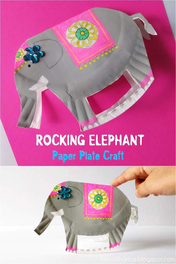 Paper Plate Rocking Elephant The Joy of Sharing