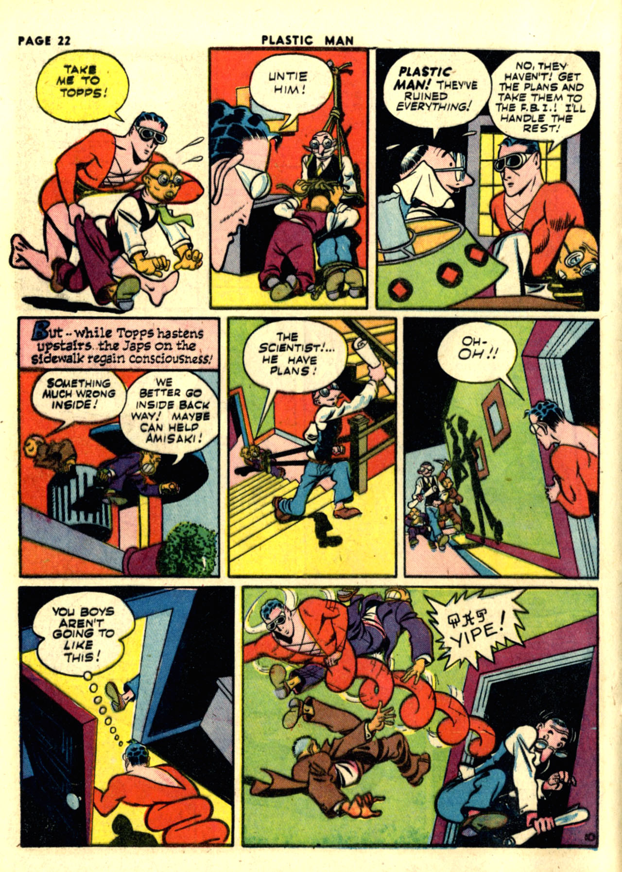 Read online Plastic Man (1943) comic -  Issue #1 - 24