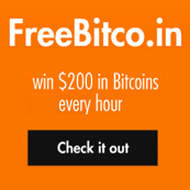 Win free bitcoin every hour!