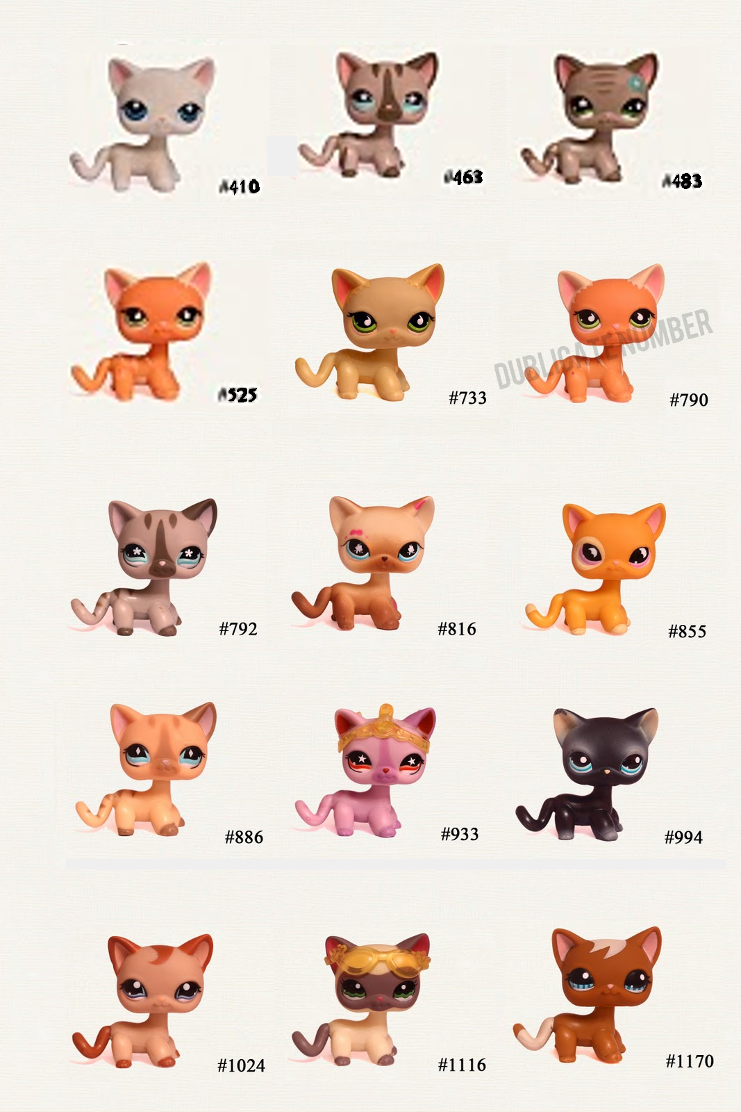 Centrum Littlest Pet Shop: 55. Posortowane listy shorthair'ów c: